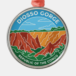 Adorno Metálico Garganta de Diosso República del Congo