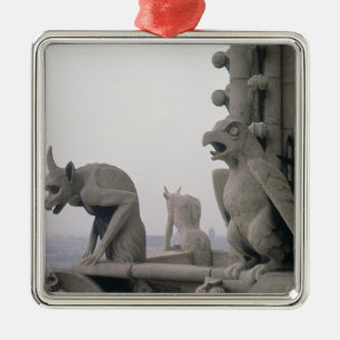 Adorno Metálico Gargoyles en la barandilla del grande