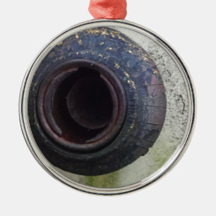 Adorno Metálico gas de camión verde y blanco