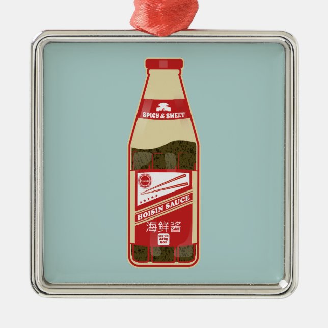 Adorno Metálico Gastronomía cantonesa de Hoisin Sauce (Frente)
