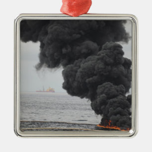 Adorno Metálico Gathered concentró quemaduras del aceite