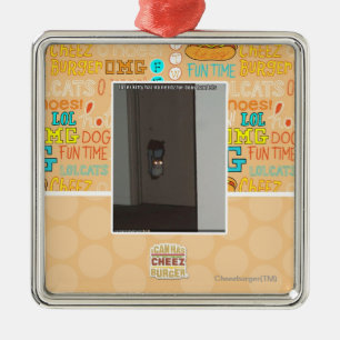 Adorno Metálico Gatito del laser