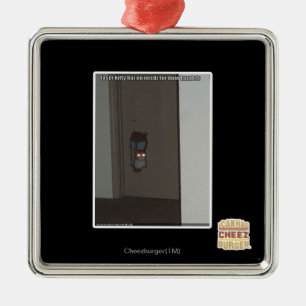 Adorno Metálico Gatito del laser