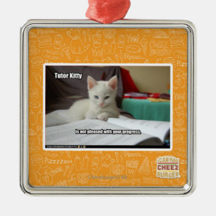 Adorno Metálico Gatito del profesor particular