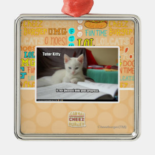 Adorno Metálico Gatito del profesor particular