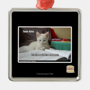 Adorno Metálico Gatito del profesor particular