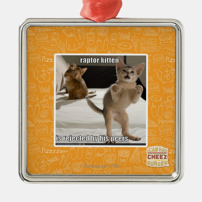 Adorno Metálico Gatito del rapaz (Frente)