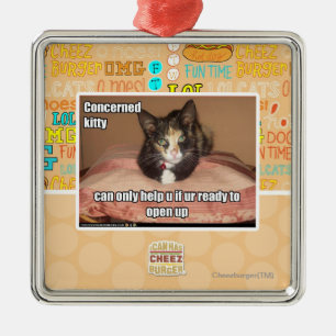 Adorno Metálico Gatito en cuestión