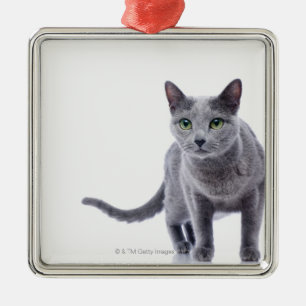 Adorno Metálico Gato azul ruso