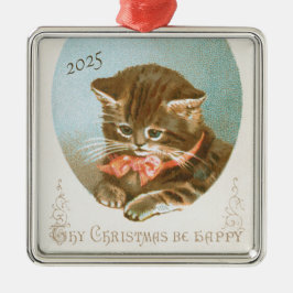 Adorno Metálico Gato de Navidades de Coquette de Victoria