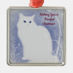 Adorno Metálico Gato de Navidades puros