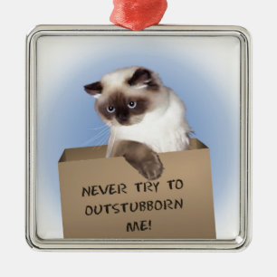 Adorno Metálico Gato en caja