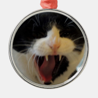 Adorno Metálico Gato enojado
