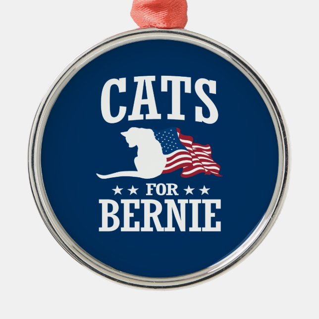ADORNO METÁLICO GATOS PARA BERNIE SANDERS (Frente)