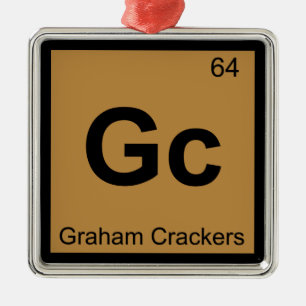 Adorno Metálico Gc - Graham Crackers Chemistry Periodic Table