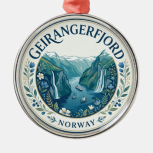 Adorno Metálico Geirangerfjord Noruega