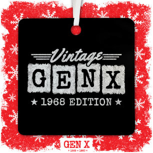 Adorno Metálico Generación Gen X Generación Gen Xer Nacido 1968 Ge