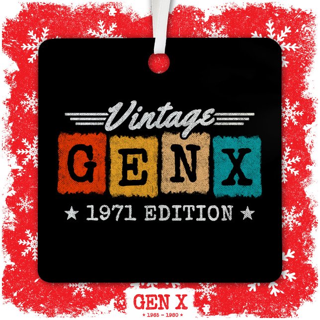 Adorno Metálico Generación Gen X Generación Gen Xer Nacido 1971 Ge (Subido por el creador)