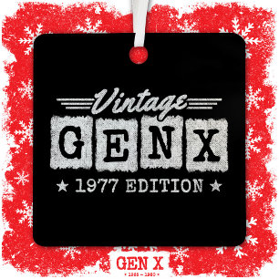 Adorno Metálico Generación Gen X Generación Gen Xer Nacido 1977 Ge