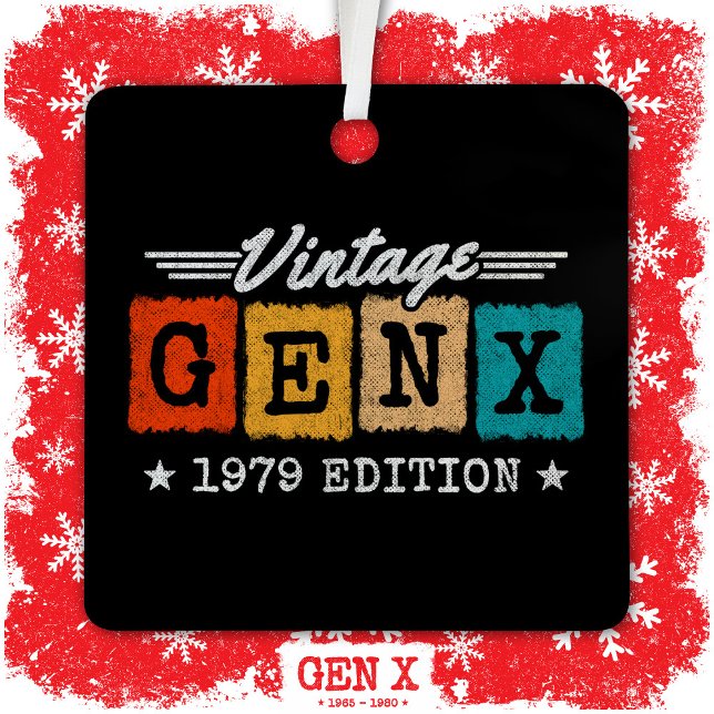 Adorno Metálico Generación Gen X Generación Gen Xer Nacido 1979 Ge (Subido por el creador)