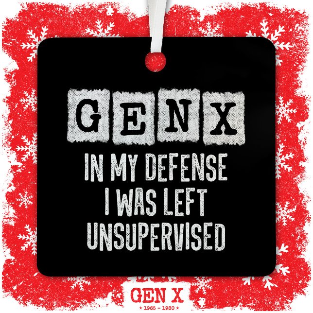 Adorno Metálico Generación X Gen X En Mi Defensa Sin Supervisión (Subido por el creador)