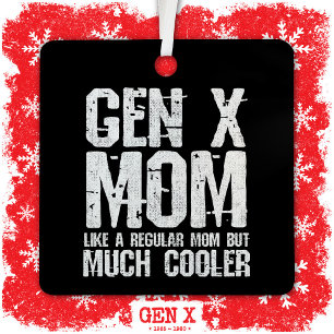 Adorno Metálico Generación X Mamá Gen Xer Mamá de los 60 años, de