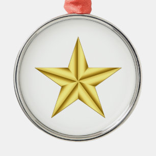 Adorno Metálico General Militar Estrella del Oro