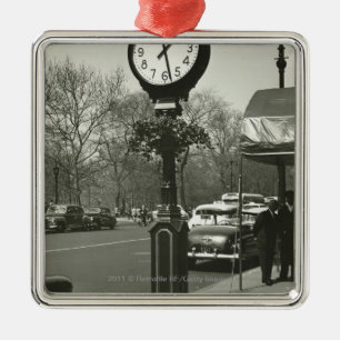 Adorno Metálico Gente decorativa del fondo del reloj dos de la