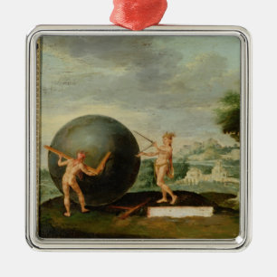 Adorno Metálico Geometría