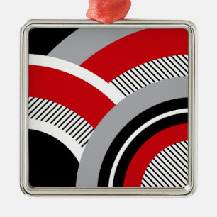 Adorno Metálico Geometría colorida