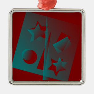 Adorno Metálico geometría retorcida