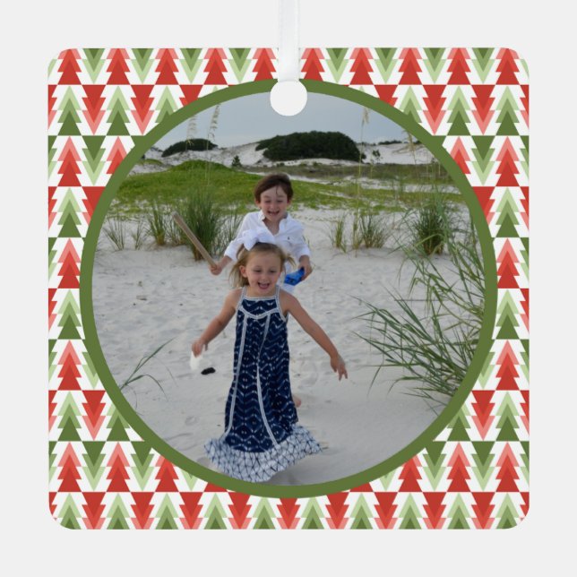 Adorno Metálico Geometric Christmas Tree Grove (Anverso)