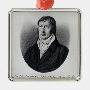 Adorno Metálico Georg Wilhelm Friedrich Hegel