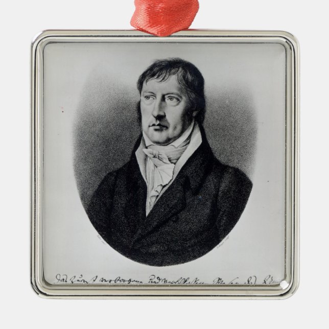 Adorno Metálico Georg Wilhelm Friedrich Hegel (Frente)