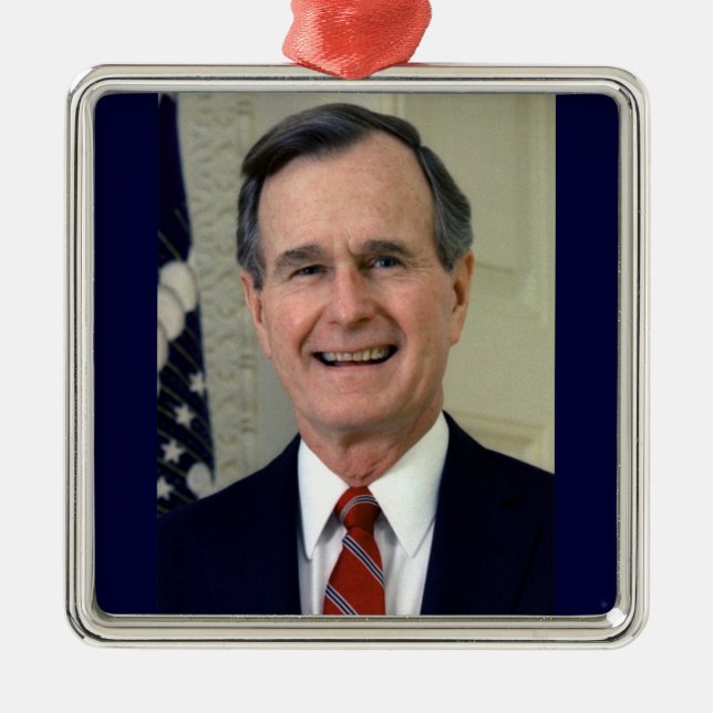 Adorno Metálico George H. W. Bush 41º Presidente (Frente)