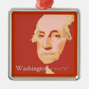 Adorno Metálico George Washington