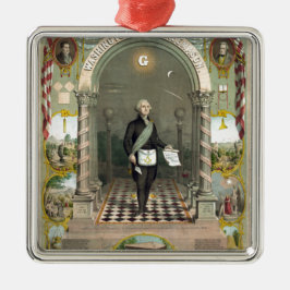 Adorno Metálico George Washington como masón