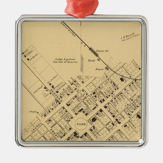 Adorno Metálico Georgetown (Frente)