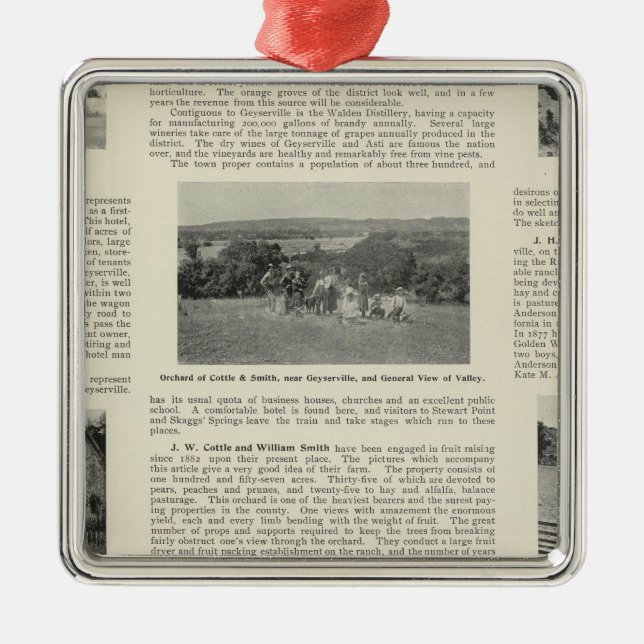 Adorno Metálico Geyserville, California (Frente)