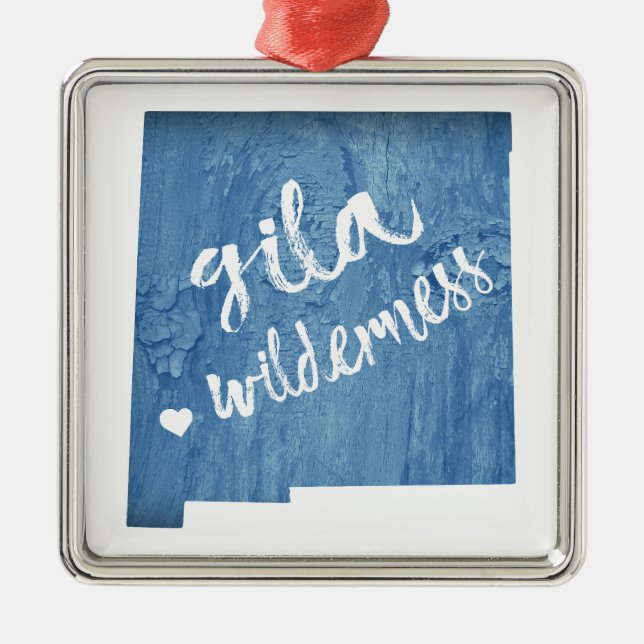 Adorno Metálico Gila Wilderness New Mexico Wood Grain (Frente)