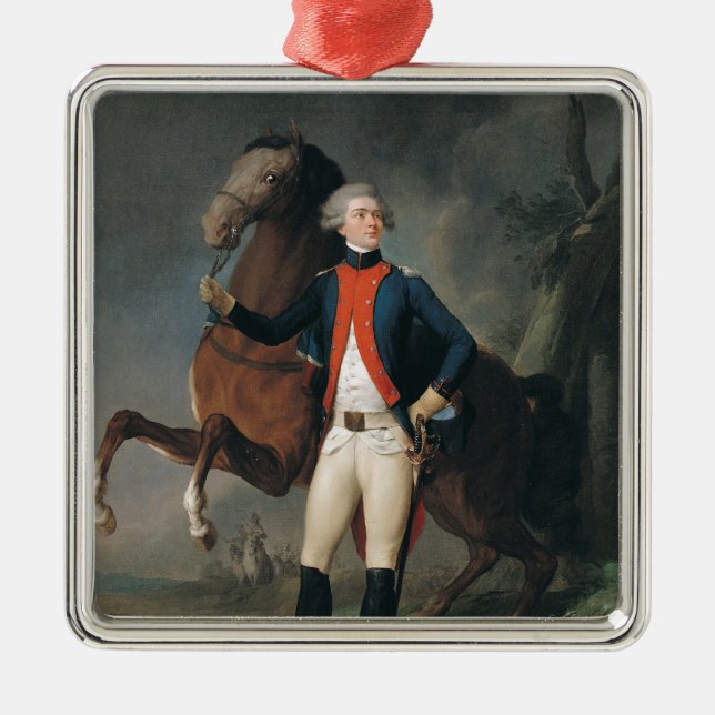 Adorno Metálico Gilbert Motier Marquis de la Fayette, 1788 (Frente)