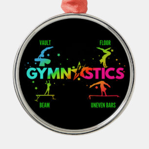 Adorno Metálico Gimnasia artística femenina barras viga salto suel