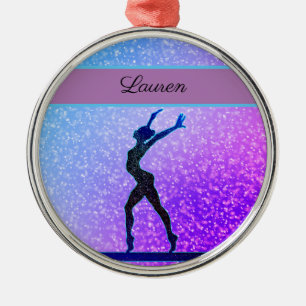 Adorno Metálico Gimnasia purpurina Beam Blue and Purple