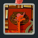 Adorno Metálico Giraffe Gorra Art Print<br><div class="desc">Giraffe Gorra Art Print Presenta la "Giraffe Gorra Art Print", un colage caprichoso y lúdico que combina elementos culturales con un toque surrealista, creando una pieza visualmente cautivadora. Perfecto para impresiones de arte, decoración casera, o para todo aquel que disfrute de un arte peculiar e imaginativo Descripción: Esta obra de...</div>