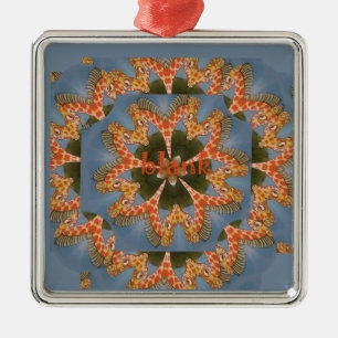 Adorno Metálico Giraffe Resumen de arte Imprimir