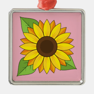 Adorno Metálico Girasol