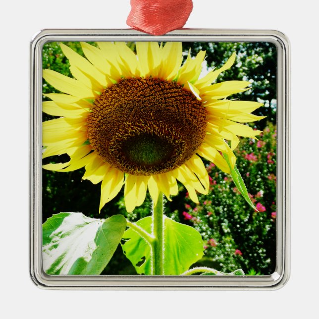 Adorno Metálico Girasol amarillo grande (Frente)