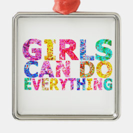 Adorno Metálico Girls Can Do Everything motivational daughter 