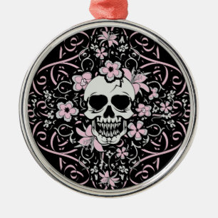 Adorno Metálico Girly Vintage Skull