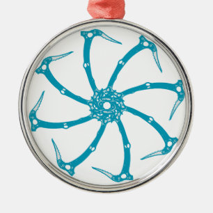 Adorno Metálico Giro de herramientas de hielo